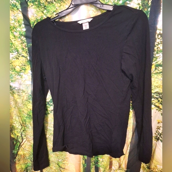 Basic black longsleeve shirt by H&M - Picture 1 of 5